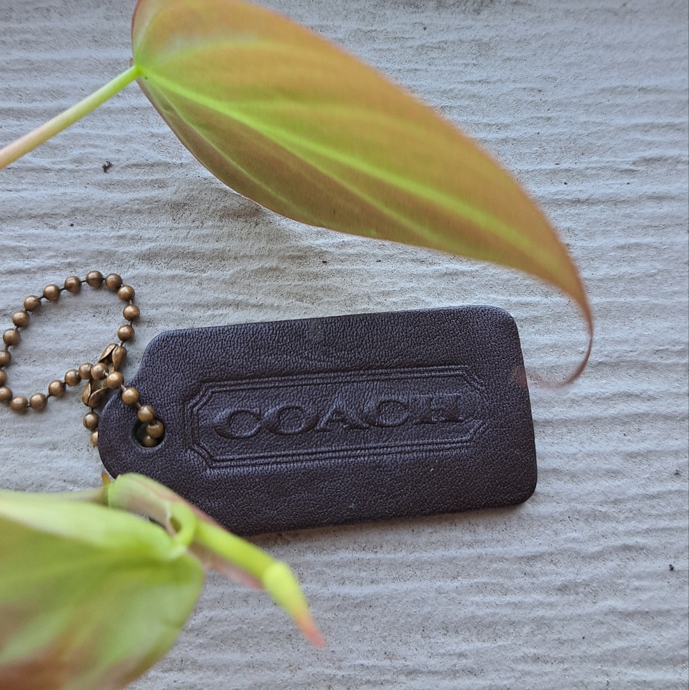 Mahogany Double Sided Coach Hangtag